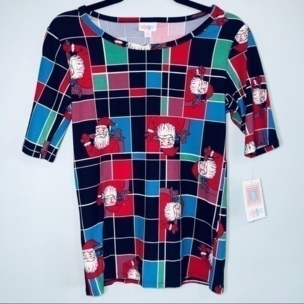 - LuLaRoe Santa Clause Squared Top